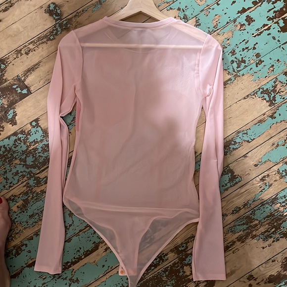 Pink flamingo mesh body suit - Picture 5 of 5